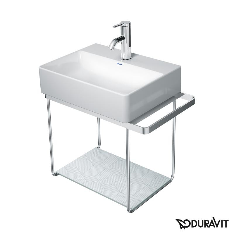 Duravit DuraSquare konsola stelaż metalowy wiszący pod umywalkę 45 cm chrom 0031101000