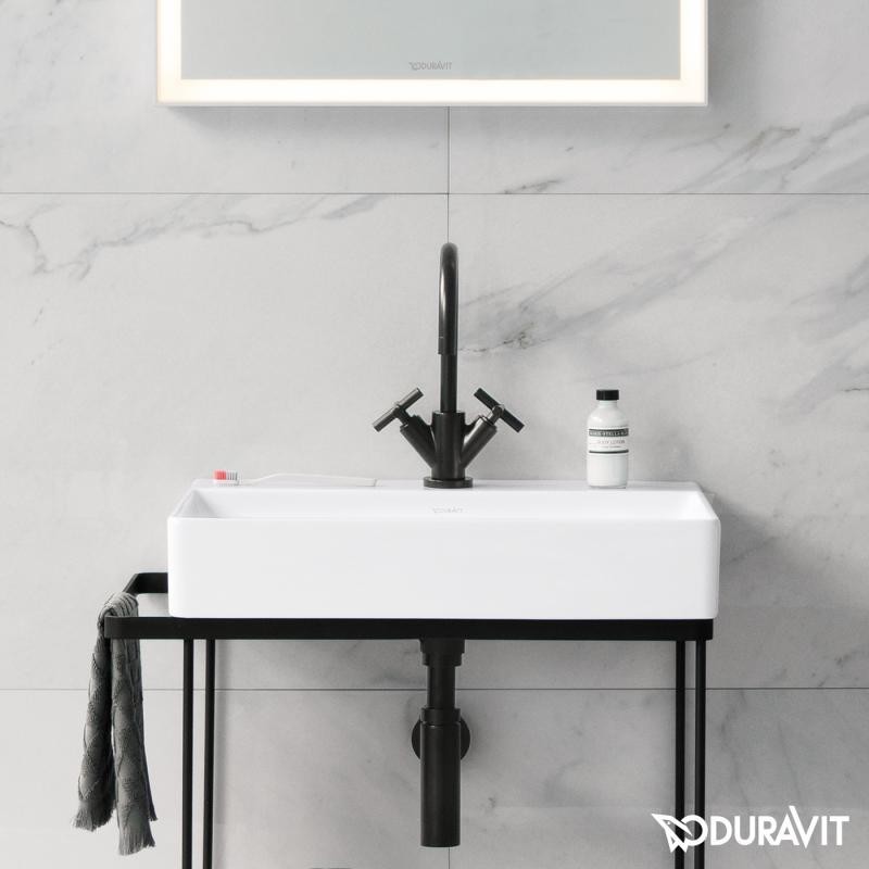 Duravit DuraSquare umywalka szlifowana z otworem na baterię 60 cm biała 2353600071