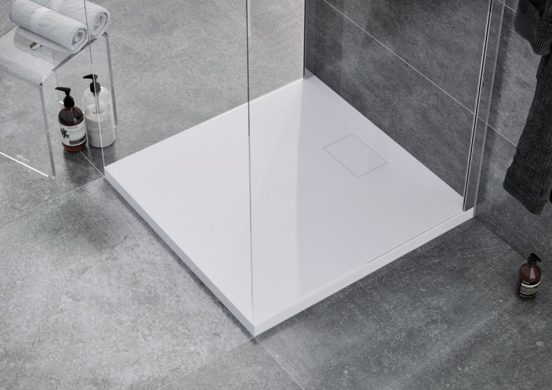 Excellent Zero brodzik kwadratowy niski 80x80 akryl biały BREX.1202.080.080.WHN