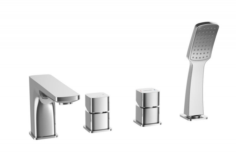 Excellent Keria bateria wannowa 4-otworowa chrom AREX.2033CR