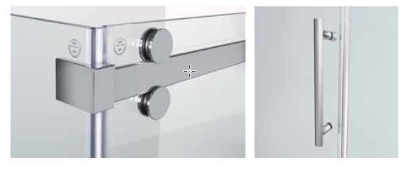 Sanplast Altus D2/ALTIIa drzwi suwane 160170 cm chrom połysk przeźroczyste 600121156142401