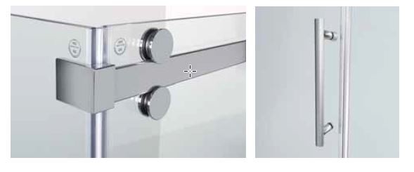 Sanplast Altus D2/ALTIIa drzwi suwane 110120 cm chrom połysk przeźroczyste 600121151142401