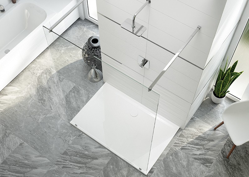 Sanplast Altus PIV/ALTIIa kabina typu WalkIn 160 cm chrom połysk przeźroczyste 600121320142401