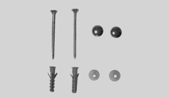 Kerasan zestaw montażowy do muszli stojącej lub bidetu chrom 760390