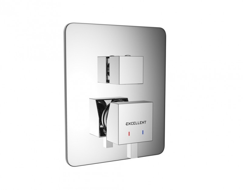 Excellent Frost Quadro zestaw podtynkowy wannowo-prysznicowy z deszczownicą AREX.4402CR