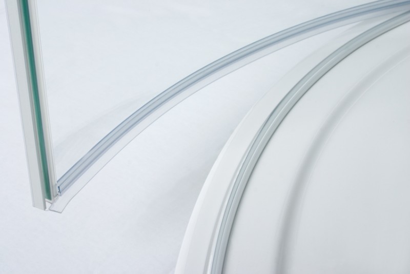 Sanplast Free Line KP4/FREE kabina półokrągła 80x80 drzwi otwierane chrom przeźroczysta 600260001042401