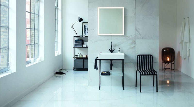 Duravit DuraSquare konsola stelaż metalowy wiszący pod umywalkę 100 cm chrom 0031041000