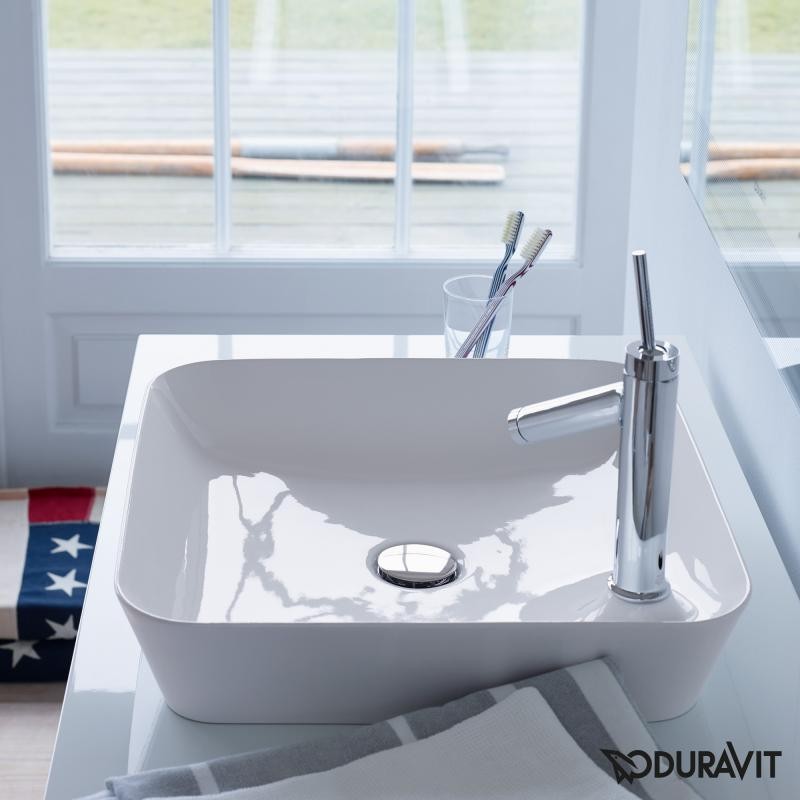 Duravit Cape Cod umywalka stojąca na blacie z otworem na baterię 46 cm biała 2340460000