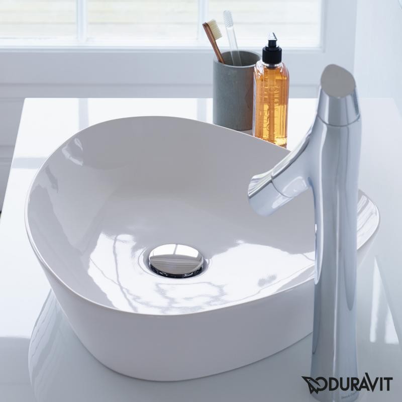 Duravit Cape Cod umywalka stojąca na blacie bez otworu na baterię 50 cm biała 2339500000