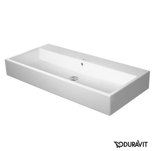 Duravit Vero Air umywalka meblowa 100 cm z przelewem bez otworu na baterię biały 2350100060