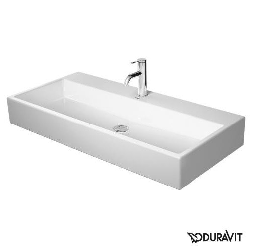 Duravit Vero Air umywalka meblowa 100 cm bez przelewu z otworem na baterię biały 2350100041