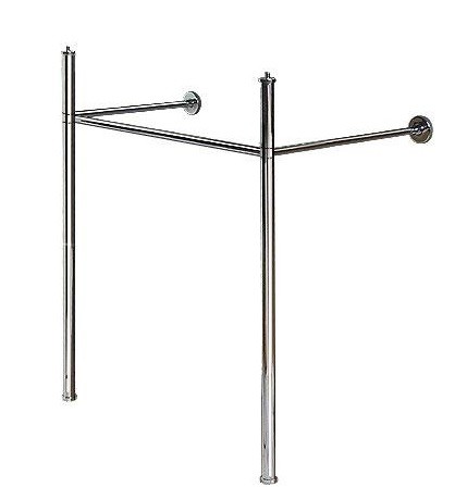 Duravit Vero Air konsola metalowa stelaż metalowy pod umywalkę 50 cm chrom 0030651000