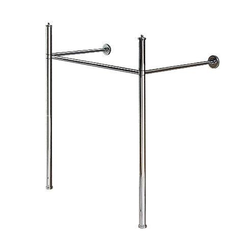 Duravit Vero Air konsola metalowa stelaż metalowy pod umywalkę 80 cm chrom  0030661000