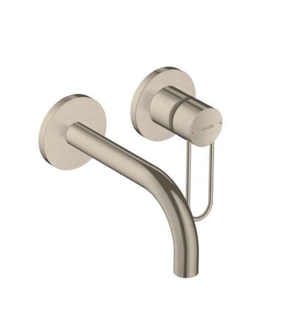 Axor Uno bateria umywalkowa podtynkowa 165 mm uchwyt loop nikiel szczotkowany 38121820