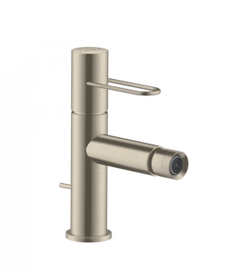 Axor Uno bateria bidetowa z korkiem automatycznym uchwyt loop nikiel szczotkowany 38211820