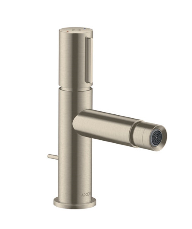 Axor Uno bateria bidetowa z korkiem automatycznym uchwyt select nikiel szczotkowany 45210820