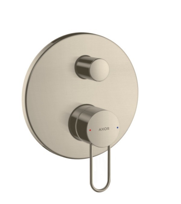 Axor Uno bateria podtynkowa wannowo-prysznicowa uchwyt loop nikiel szczotkowany 38426820