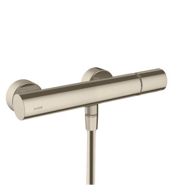 Axor Uno bateria prysznicowa ścienna uchwyt zero nikiel szczotkowany 45600820