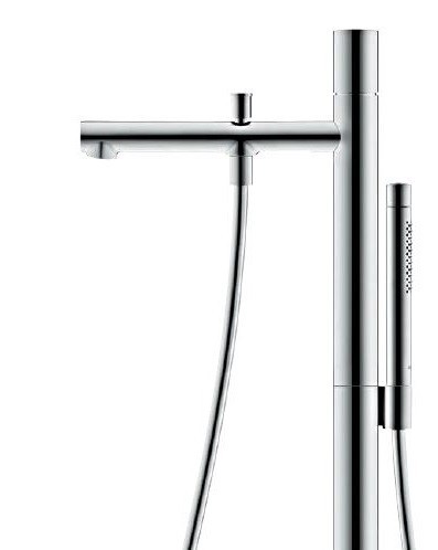 Axor Uno bateria wannowa wolnostojąca uchwyt zero nikiel szczotkowany 45416820