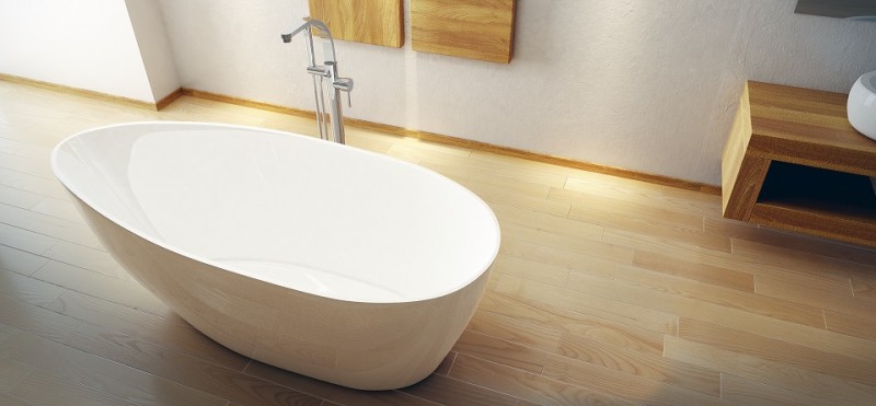 BESCO Decco I bateria wannowa wolnostojąca podłogowa chrom BW-DI-CH