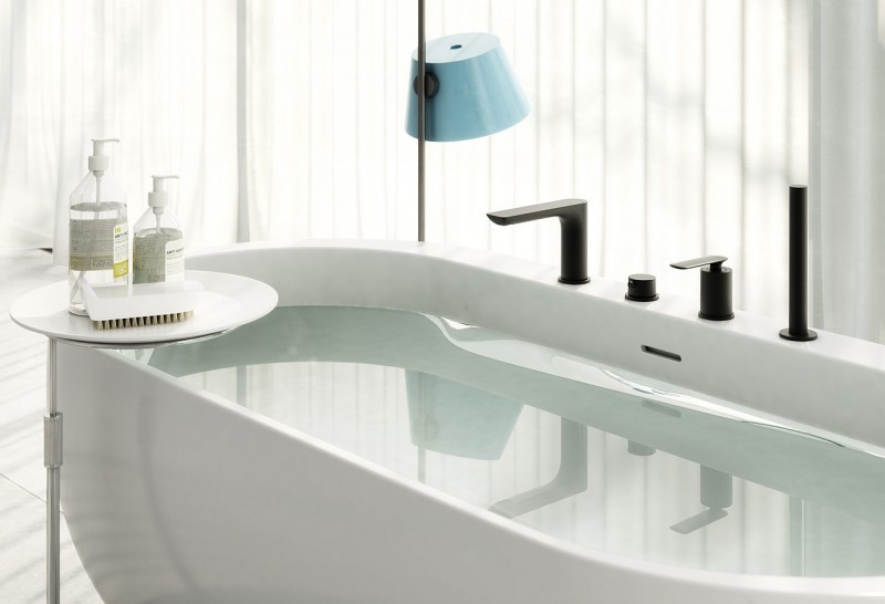 Kohlmhan Gray Experience bateria wannowa 4-otworowa grafit szczotkowany QB244EG