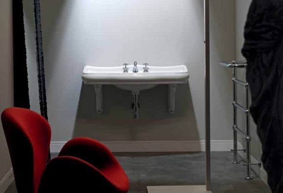 Kerasan Retro umywalka 100 cm czarna nero lucido 105004