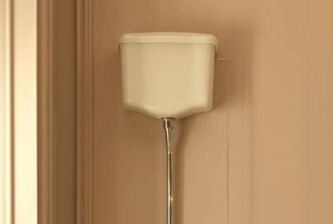 Kerasan Retro górnopłuk spłuczka do muszli stojącej czarny nero 108004