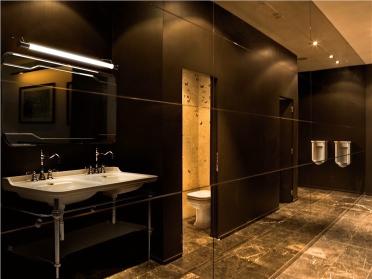 Kerasan Waldorf umywalka podwójna 150x55 cm retro nero czarny chrom 4143K4