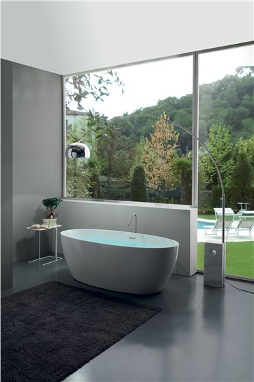 Kerasan Flo wanna wolnostojąca 170x82 cm akryl biały 742901