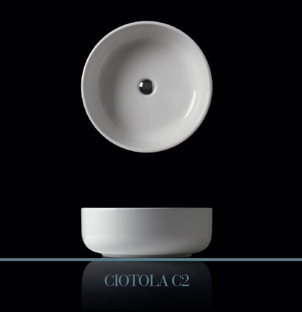 Kerasan Ciotola C2 umywalka stawiana na blat 46x46 cm nero czarny matowy 430231