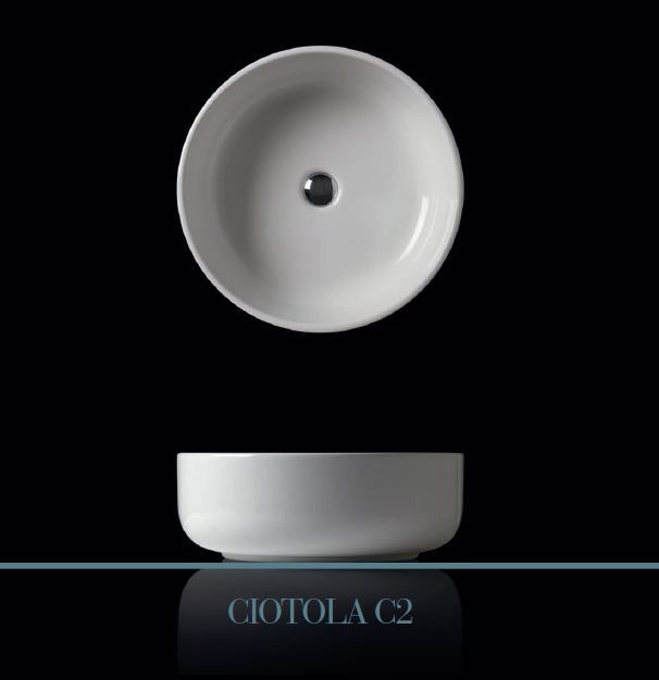 Kerasan Ciotola C2 umywalka stawiana na blat 46x46 cm biały matowy 430230