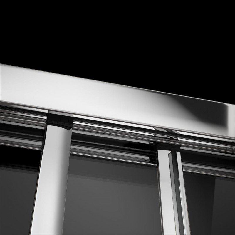 Radaway Evo DW+S kabina 90x90 drzwi przesuwne 90 i ścianka 90 chrom przeźroczyste Easy Clean 335090-01-01 + 336090-01-01