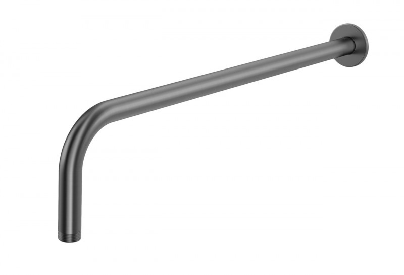 Kohlman Gray ramię prysznicowe okrągłe ścienne 40cm grafit szczotkowany WNEG