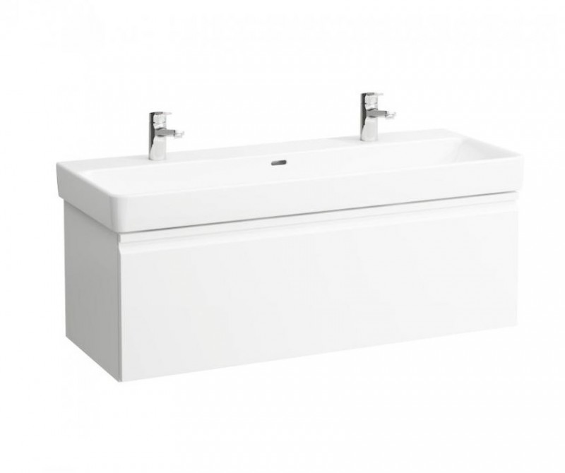 Laufen Pro-S umywalka podwójna 120cm z 2 otworami biały H8149650001071