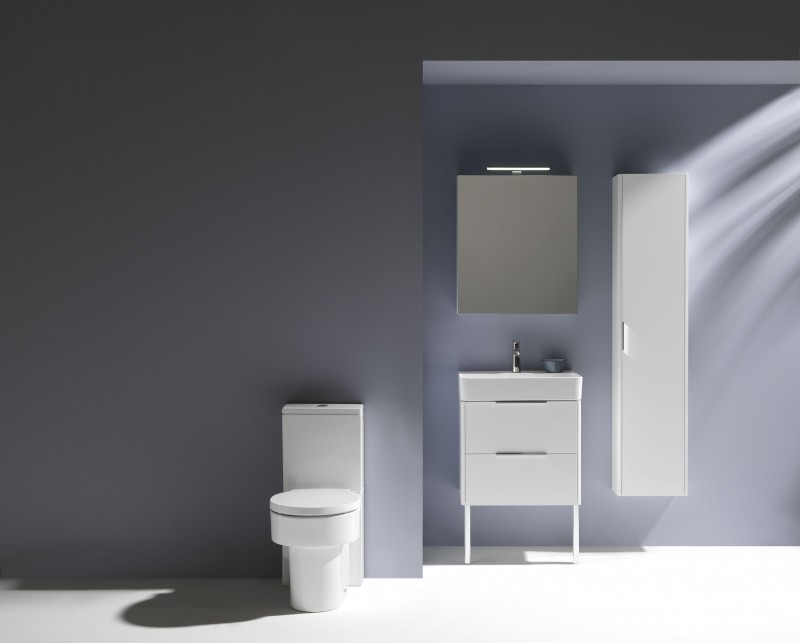 Laufen Base szafka wysoka słupek lewy 165 cm biały połysk H4026411102611