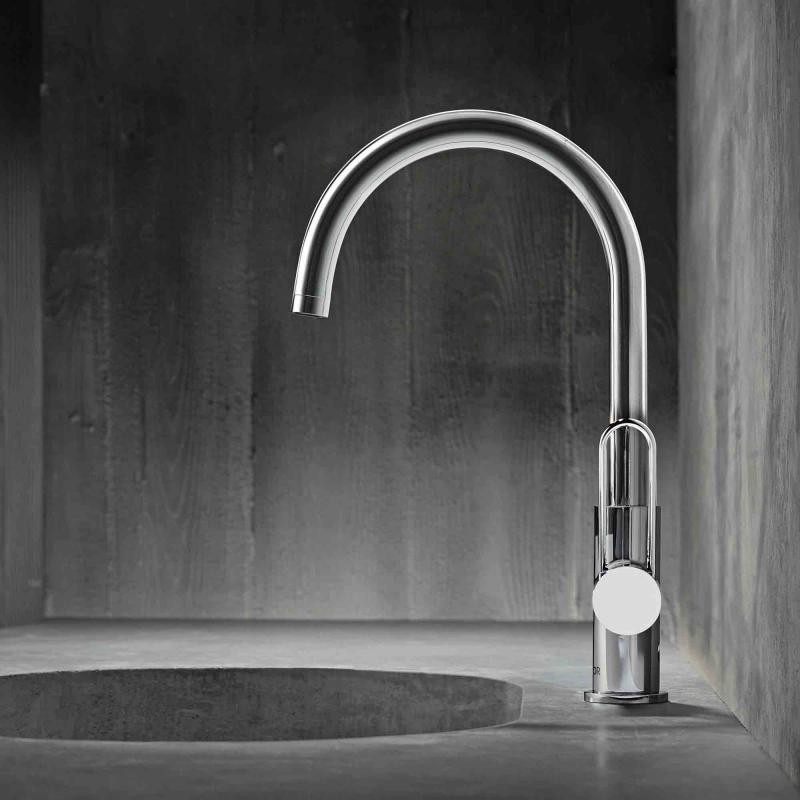 Axor Uno 240 bateria umywalkowa z korkiem automatycznym uchwyt loop nikiel szczotkowany 38036820