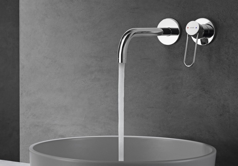 Axor Uno bateria umywalkowa podtynkowa 225 mm uchwyt loop chrom połysk 38122000