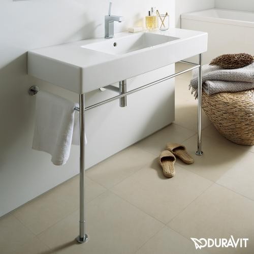 Duravit Vero Air konsola metalowa stelaż metalowy pod umywalkę 120 cm chrom  0030741000