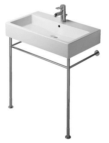 Duravit Vero Air konsola metalowa stelaż metalowy pod umywalkę 80 cm chrom  0030661000