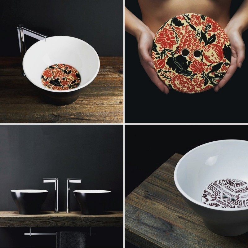 Kerasan Deco pokrywa ceramiczna dekoracyjna wzór levante 486072