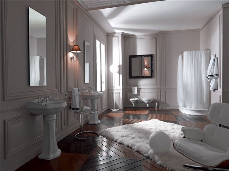 Kerasan Retro muszla wisząca biały 101501