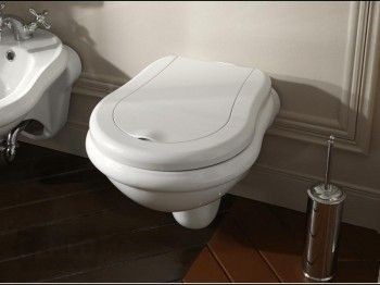 Kerasan Retro muszla wisząca czarna nero 101504