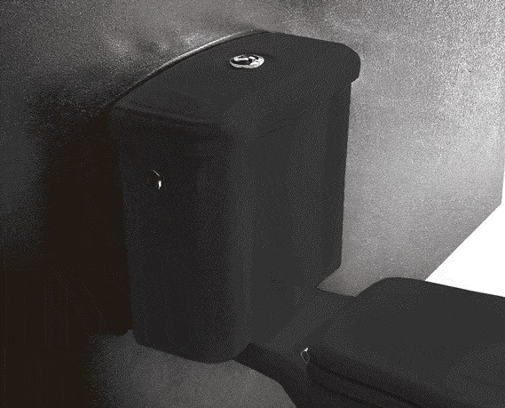 Kerasan Retro spłuczka do kompaktu czarny nero 108104