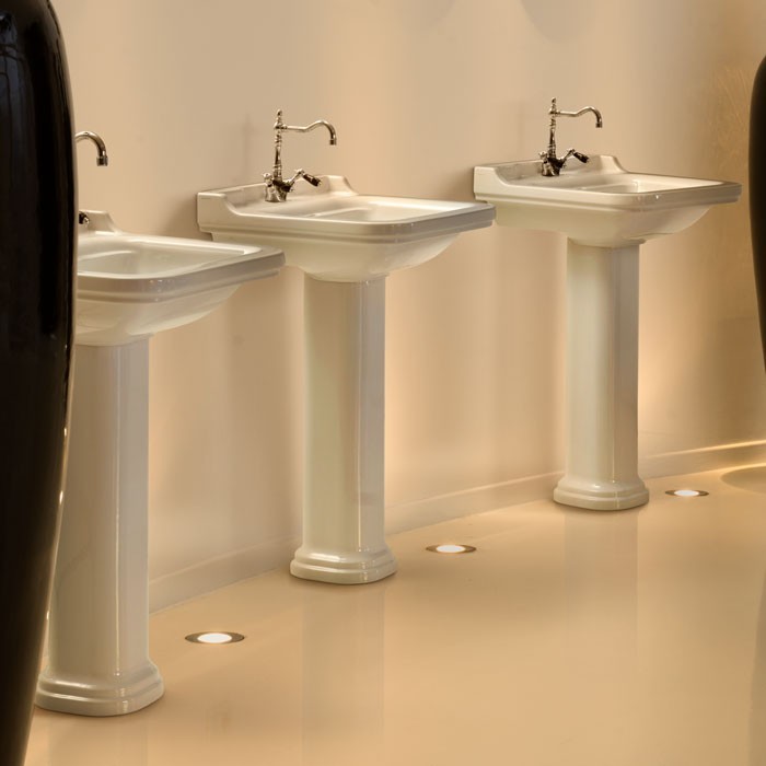 Kerasan Waldorf postument noga pod umywalkę nero czarny 417004