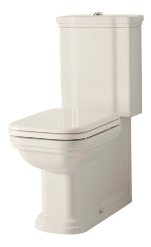 Kerasan Waldorf muszla ze spłuczką kompletna kompakt retro mechanizm chrom biały 411701 418101 750990