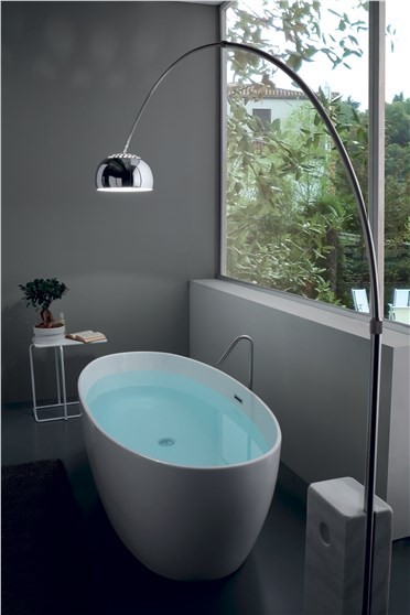 Kerasan Flo wanna wolnostojąca 170x82 cm akryl biały 742901