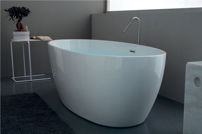 Kerasan Flo wanna wolnostojąca 170x82 cm akryl biały 742901