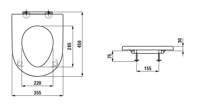 Laufen Pro Liberty siedzisko WC dla osób niepełnosprawnych H8989513000001