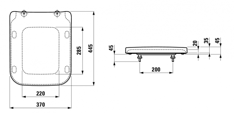 Laufen PRO S deska wolnoopadająca H8919610000001
