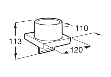 Roca Tempo dozownik na mydło szkło/chrom A817037001